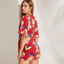 Load image into Gallery viewer, Floral Print Romper - MTRXN