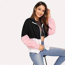 Load image into Gallery viewer, Elastic Hem Color Block Windbreaker - MTRXN