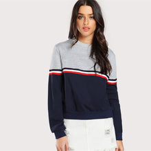 Load image into Gallery viewer, Striped Woven Tape Sweatshirt - MTRXN