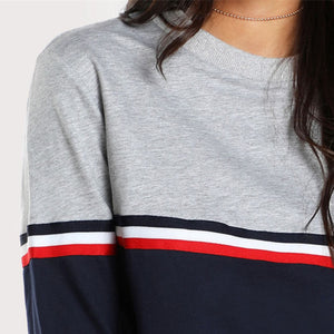 Striped Woven Tape Sweatshirt - MTRXN