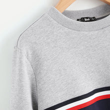 Load image into Gallery viewer, Striped Woven Tape Sweatshirt - MTRXN