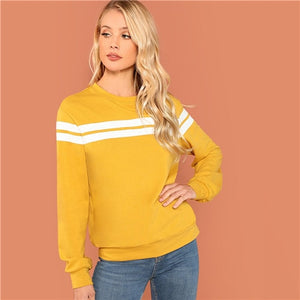 Mustard Striped Pullover - MTRXN
