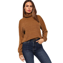 Load image into Gallery viewer, Brown High Neck Pullover - MTRXN