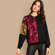 Load image into Gallery viewer, Sequin Round Neck Pullover - MTRXN