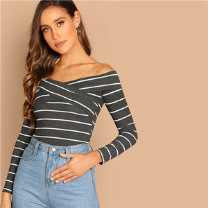 Crisscross Striped Tee - MTRXN