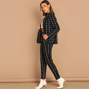 Black Grid Suit Set - MTRXN