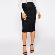 Load image into Gallery viewer, Elastic Waist Rib-Knit Skirt - MTRXN