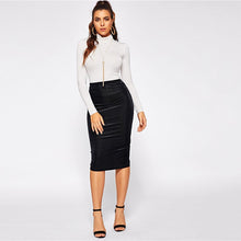 Load image into Gallery viewer, Elastic Waist Rib-Knit Skirt - MTRXN