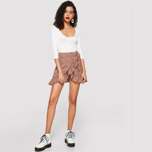 Load image into Gallery viewer, Floral Ruffle Hem Skirt - MTRXN