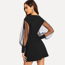 Load image into Gallery viewer, Mesh Bishop Sleeve Dress - MTRXN