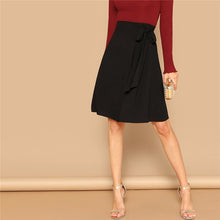 Load image into Gallery viewer, Black Side Knot Skirt - MTRXN