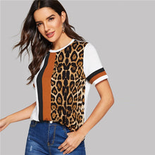 Load image into Gallery viewer, Leopard Colour Block Tee - MTRXN