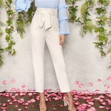 Load image into Gallery viewer, White High Waist Pants - MTRXN