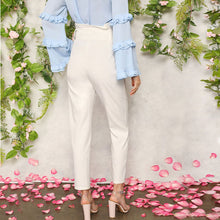 Load image into Gallery viewer, White High Waist Pants - MTRXN