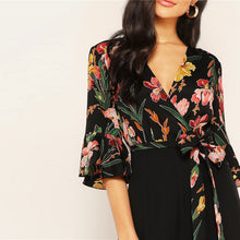 Load image into Gallery viewer, Floral Print Jumpsuit - MTRXN