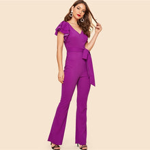 Load image into Gallery viewer, Belted Flare Jumpsuit - MTRXN