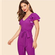 Load image into Gallery viewer, Belted Flare Jumpsuit - MTRXN