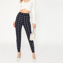 Load image into Gallery viewer, Plaid Mid Waist Pants - MTRXN