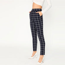 Load image into Gallery viewer, Plaid Mid Waist Pants - MTRXN