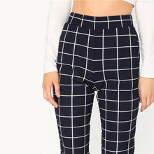 Load image into Gallery viewer, Plaid Mid Waist Pants - MTRXN