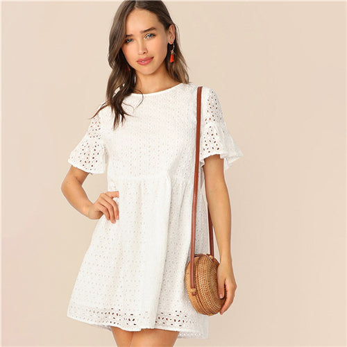 White Lace Dress - MTRXN