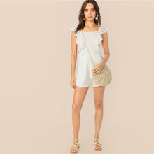 Load image into Gallery viewer, White Crisscross Romper - MTRXN