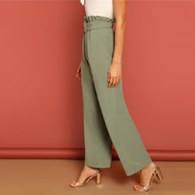 Load image into Gallery viewer, Green Wide Leg Pants - MTRXN