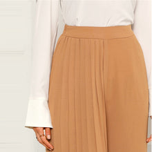 Load image into Gallery viewer, Khaki Pleated Panel Wide Leg Pants - MTRXN