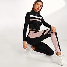 Load image into Gallery viewer, Colorblock Striped Slim Fit Tracksuit - MTRXN