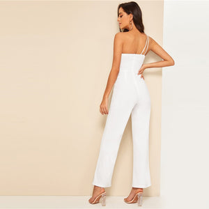 One Shoulder Wide Leg Jumpsuit - MTRXN