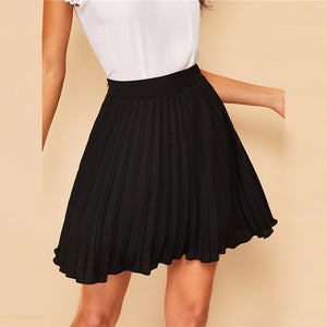 Black Pleated Skirt - MTRXN