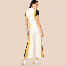 Load image into Gallery viewer, Colorblock Wide Leg Jumpsuit - MTRXN