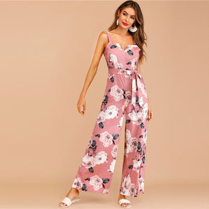 Floral Wide Leg Jumpsuit - MTRXN